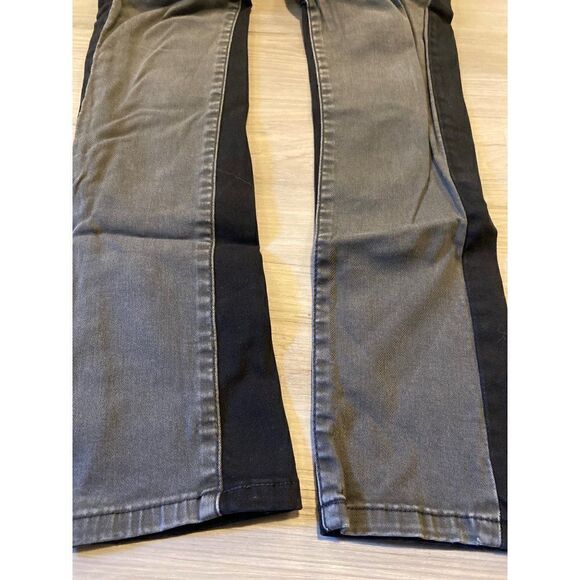 BDG, women's duo twig high rise grey with black sides skinny jeans size 26 - Picture 3 of 8